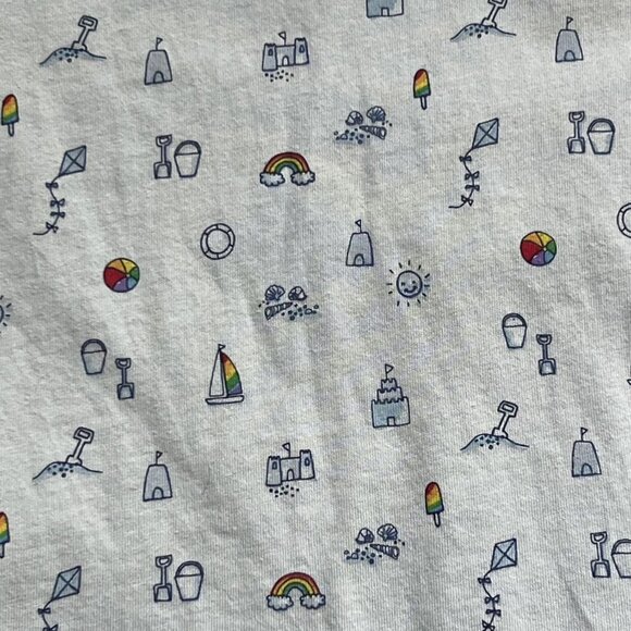 Little Bird By Jools Beach Day Print Tee 7-8y - Picture 2 of 6